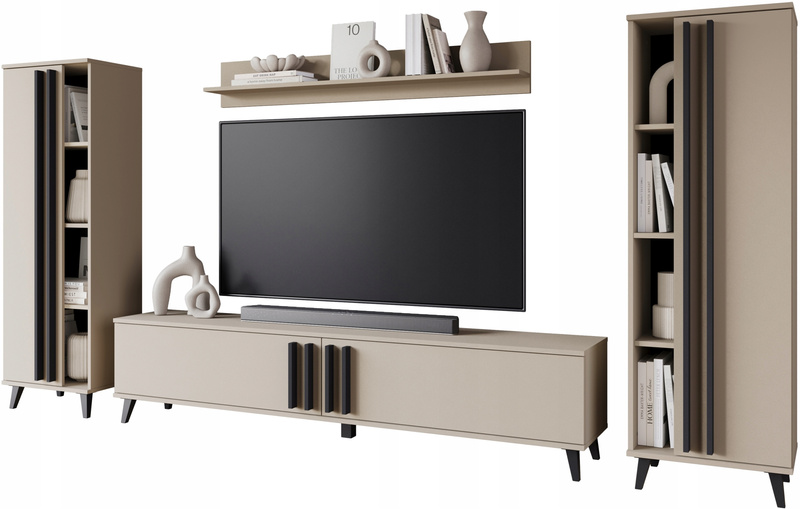 Meblościanka HELSINKI I Zestaw mebli, salon, CONGO