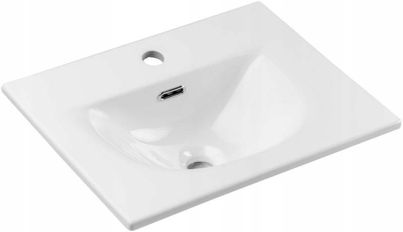 Zestaw meblowy 50cm z umywalką, Meble łazienkowe NOVA Czarny Mat