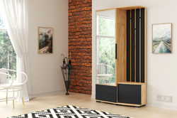 Garderoba LOFT panele 100cm lustro LEWA