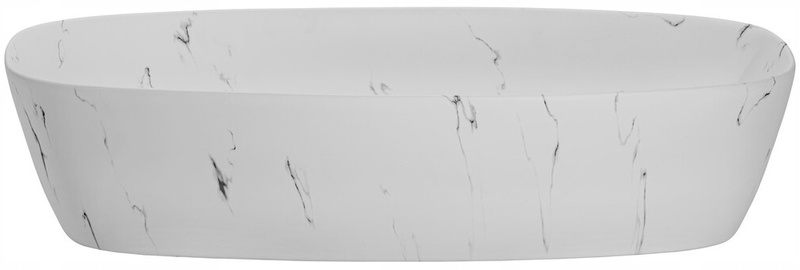 Umywalka nablatowa MEGI 60cm Biały Mat