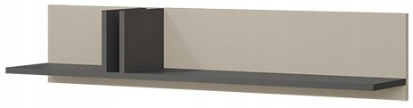Półka ALSY 15 110cm, Meble Pokojowe ALSY Antracyt / Dąb Olejowany