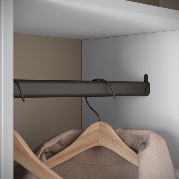 Garderoba DINO, lustro, wieszak BIAŁA