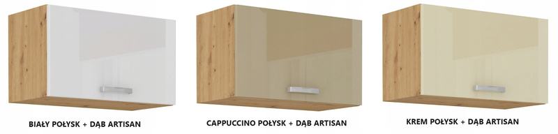 Szafka kuchenna górna ARTISAN 60 GU-36 1F KREM POŁYSK / DĄB ARTISAN
