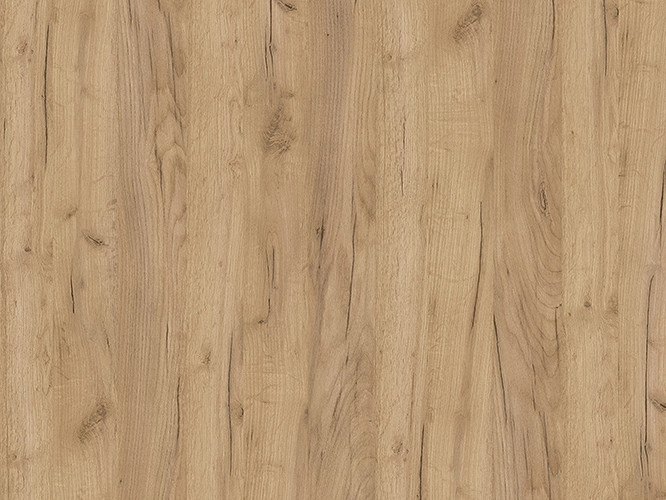 Komoda loftowa KAIR 160cm lamele szuflady Biały / Dąb Craft Złoty