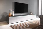 Szafka RTV Lowboard D 180cm MATERA / BIAŁY POŁYSK