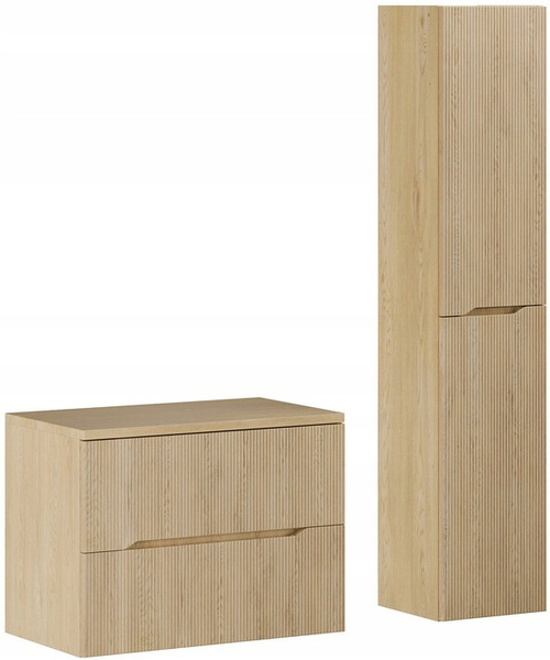 Blat łazienkowy 80cm, Meble łazienkowe DĄB CREMONA