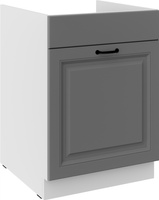 Szafka kuchenna dolna STILO 60 ZL 1S BB DUSTGREY/BIAŁY MAT