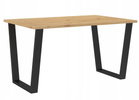 Stół loftowy do jadalni CEZAR 138x90 DĄB ARTISAN