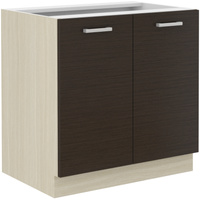 Szafka kuchenna dolna 80 D 2F BB DĄB FERRARA, LEGNO CIEMNE, Meble Kuchenne CHAMONIX