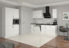 Szafka kuchenna górna narożna STILO 60x60 GN-90 (45°) 1F CLAYGREY/BIAŁY MAT