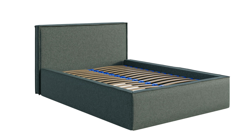 Łóżko Tapicerowane, Sypialniane VELVET 160x200 cm, Pojemnik, Stelaż