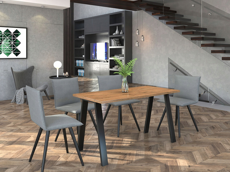 Stół loftowy do jadalni KLEO 138x67 LANCELOT