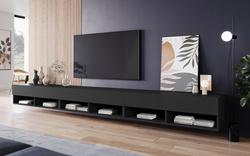 Szafka RTV Lowboard A 300cm CZARNY GRAFIT