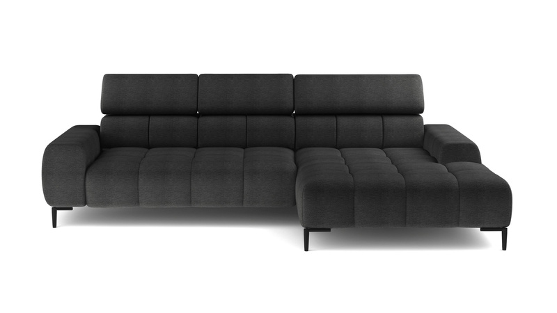 Narożnik PLAZA S 270 cm, Elektryczna regulacja siedziska, Zagłówki