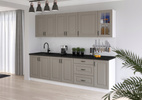 Szafka kuchenna górna narożna STILO 60x60 GN-72 (90°) 2F CLAYGREY/BIAŁY MAT