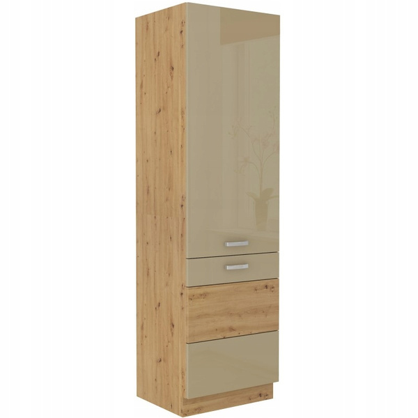 Szafka kuchenna ARTISAN 60 LO-210 2F CAPPUCCINO POŁYSK / DĄB ARTISAN