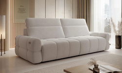 Sofa rozkładana MATEO Bigsofa 264 cm, Elektryczny wysuw siedziska, Zagłówki