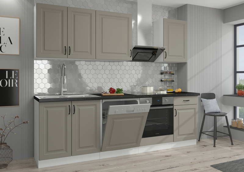 Front do zmywarki STILO ZM 570x596 CLAYGREY/BIAŁY MAT