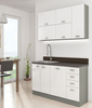 Front do zmywarki 45 cm z panelem sterującym z przodu ZM 570x446 BIAŁY POŁYSK, SZARY PLATYNOWY, Meble Kuchenne BIANCA