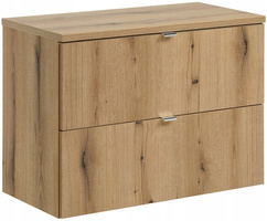 Zestaw meblowy 80cm z blatem szuflady Meble łazienkowe NOVA Dąb Coast Evoke