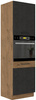 Szafka kuchenna VIGO 60 DP-210 2F DARK WOOD / DĄB LANCELOT