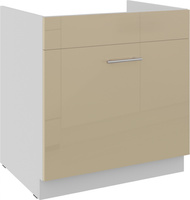 Szafka kuchenna dolna LARA 80 ZL 1S BB BIAŁY/CAPPUCCINO POŁYSK