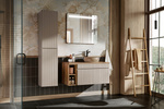 Meble łazienkowe ICONIC CASHMERE 160, 2xUmywalka, Lustro, LED, 3 kolory