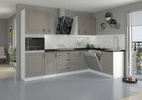 Szafka kuchenna górna narożna STILO 60x60 GN-72 (45°) 1F CLAYGREY/BIAŁY MAT