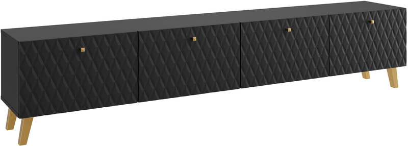 Szafka RTV PHUKET 190 Czarny Grafit Romby