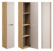 Meble łazienkowe OCEAN BEIGE 120, Umywalka nablatowa, Dąb/Beż, 2 KOLORY