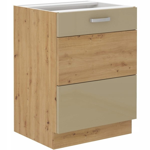 Szafka kuchenna dolna ARTISAN 60 D 1F BB CAPPUCCINO POŁYSK / DĄB ARTISAN
