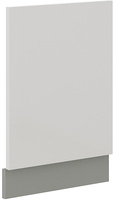 Front do zmywarki 45 cm z panelem sterującym z przodu ZM 570x446 BIAŁY POŁYSK, SZARY PLATYNOWY, Meble Kuchenne BIANCA