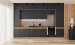 Meble kuchenne VIGO DARK WOOD / DĄB LANCELOT zestaw kuchnia 360cm