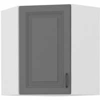 Szafa kuchenna górna narożna STILO 60x60 GN-72 (45°) 1F DUSTGREY/BIAŁY MAT