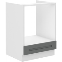 Szafka kuchenna dolna LUNA 60 D GAZ BB DUST GREY / BIAŁY MAT
