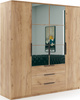 Szafa uchylna FLORENCJA 200 lustro DĄB CRAFT ZŁOTY