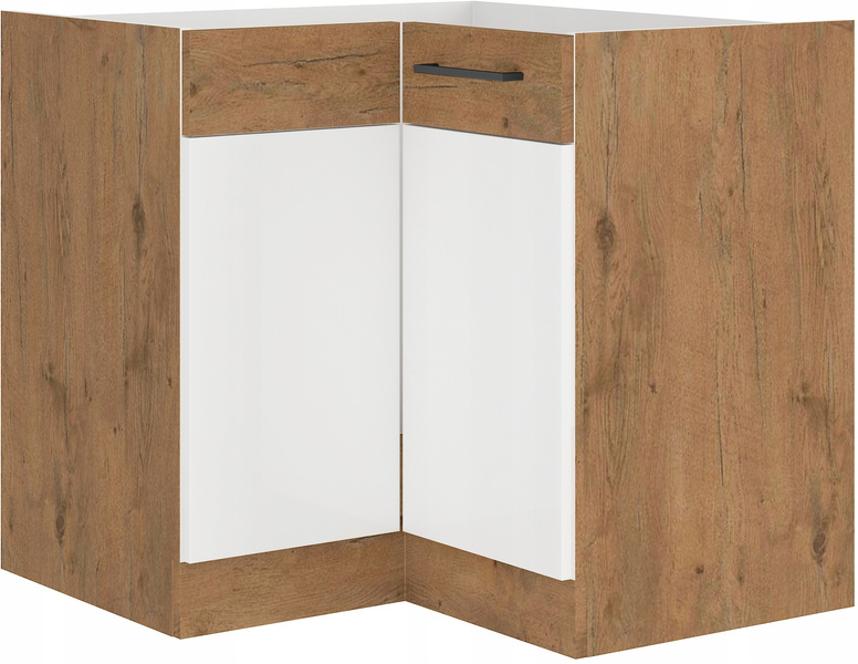 Szafka kuchenna dolna narożna VIGO 90x90 DN 2F BB DARK WOOD / DĄB LANCELOT