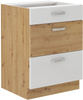 Szafka kuchenna dolna 60 D 3S BB DĄB ARTISAN BIAŁY POŁYSK, Meble Kuchenne ARTISAN