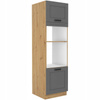 Szafka kuchenna słupek LUNA 60 DPM-210 2F DUST GREY / DĄB ARTISAN