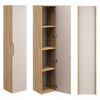 Meble łazienkowe OCEAN BEIGE 90-2, Umywalka nablatowa, Dąb/Beż, 2 KOLORY