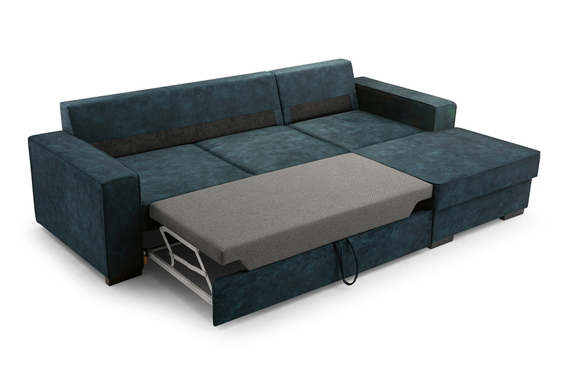 Narożnik z funkcją spania LUPI 265 cm, Rozkładany, Pojemnik