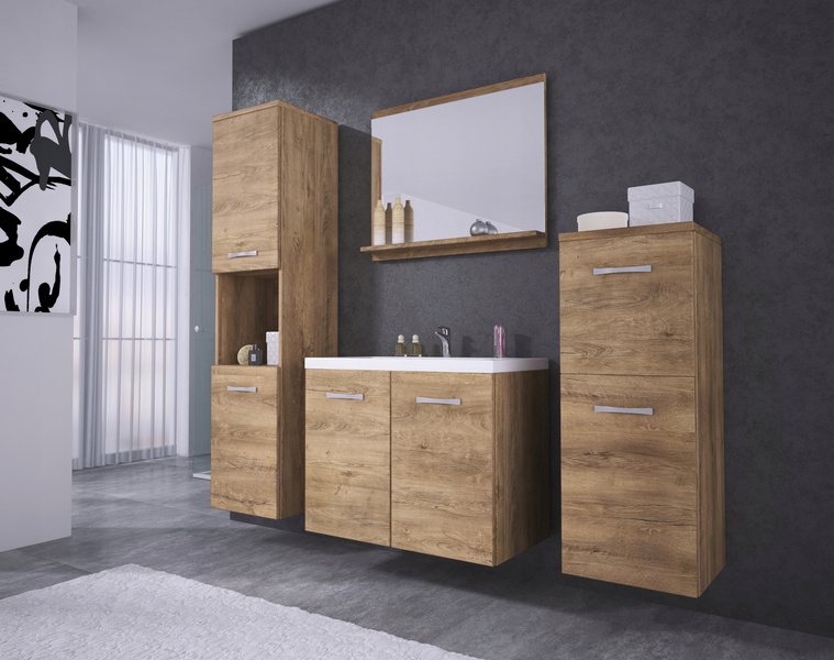 Meble łazienkowe MALO, lustro, umywalka BODEGA