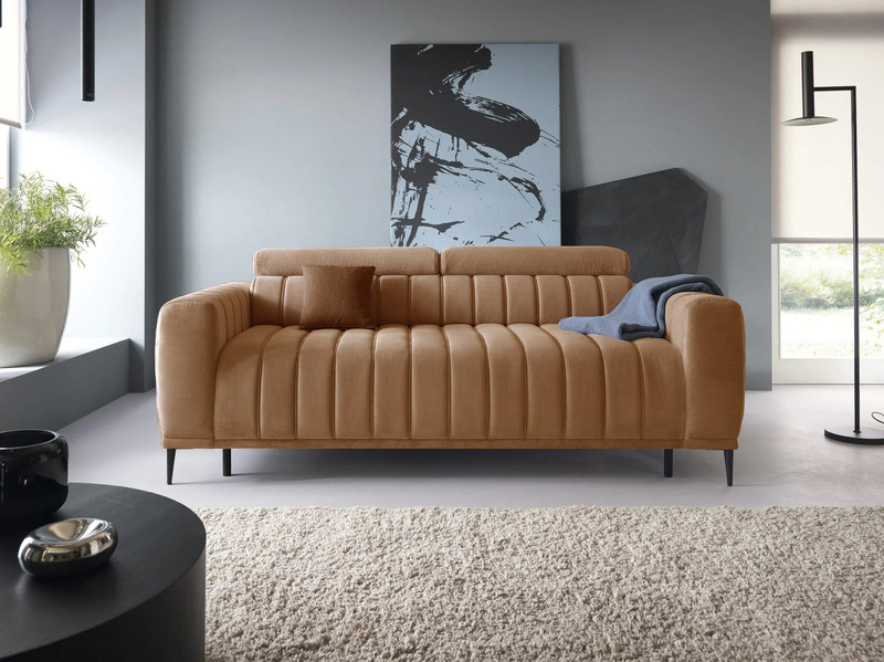 Sofa z funkcją spania GANDI C 227 cm, System włoski, Zagłówki
