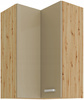 Szafka kuchenna ARTISAN 60x60 GN-90 (90°) 2F CAPPUCCINO POŁYSK/DĄB ARTISAN