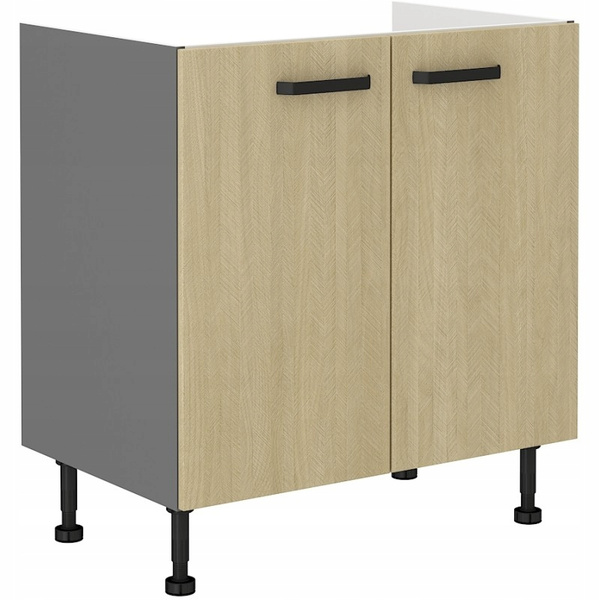 Meble kuchenne SCANDI JODEŁKA SCANDI/ANTRACYT zestaw kuchnia szafki 260cm