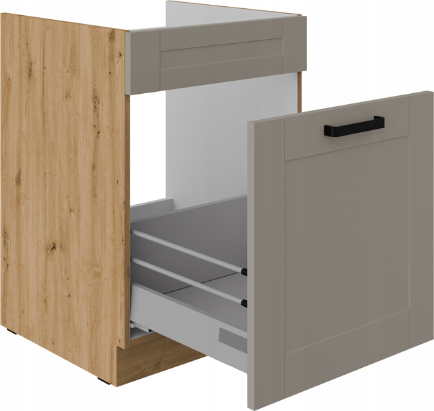Szafka kuchenna dolna LUNA 60 ZL 1S BB CLAY GREY / DĄB ARTISAN