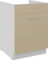 Szafka kuchenna dolna LARA 60 ZL 1S BB BIAŁY/CAPPUCCINO POŁYSK