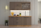 Szafka kuchenna górna BOLONIA 60x60 GN-72 2F (90°) TRUFFLE GREY/DĄB ARTISAN