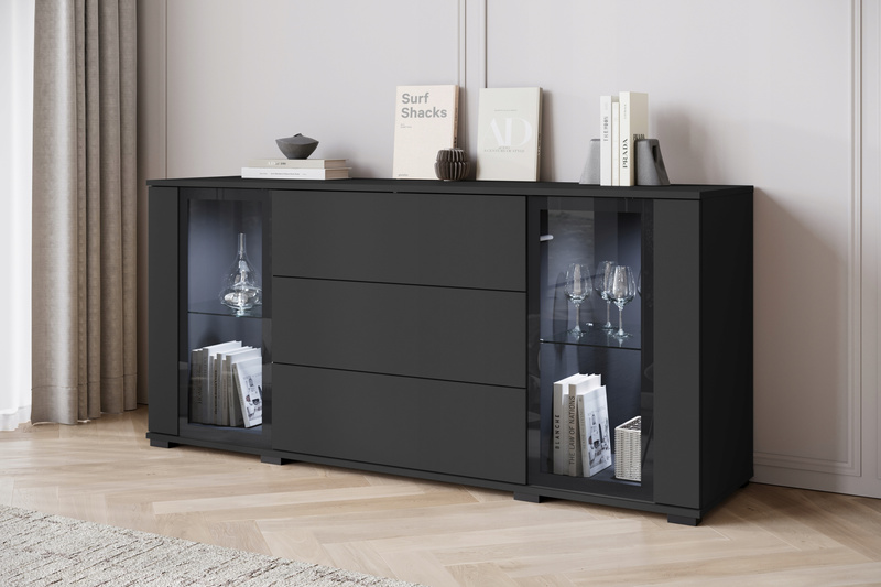 Komoda CARO 150cm Czarny