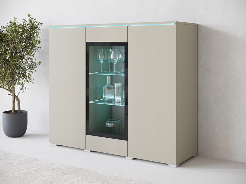 Witryna VERA HIGHBOARD 120 Kaszmirowy Beż